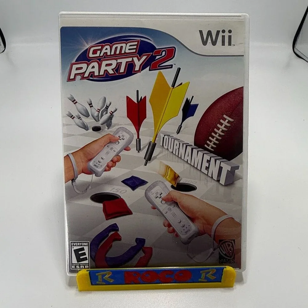 Game Party 2 Wii (Nintendo Wii, 2008) Warner Bros. Complete W/ Manual